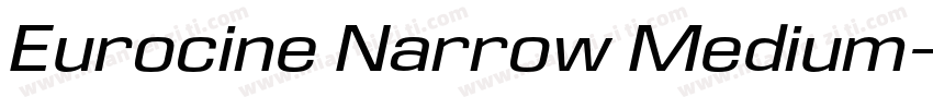 Eurocine Narrow Medium字体转换